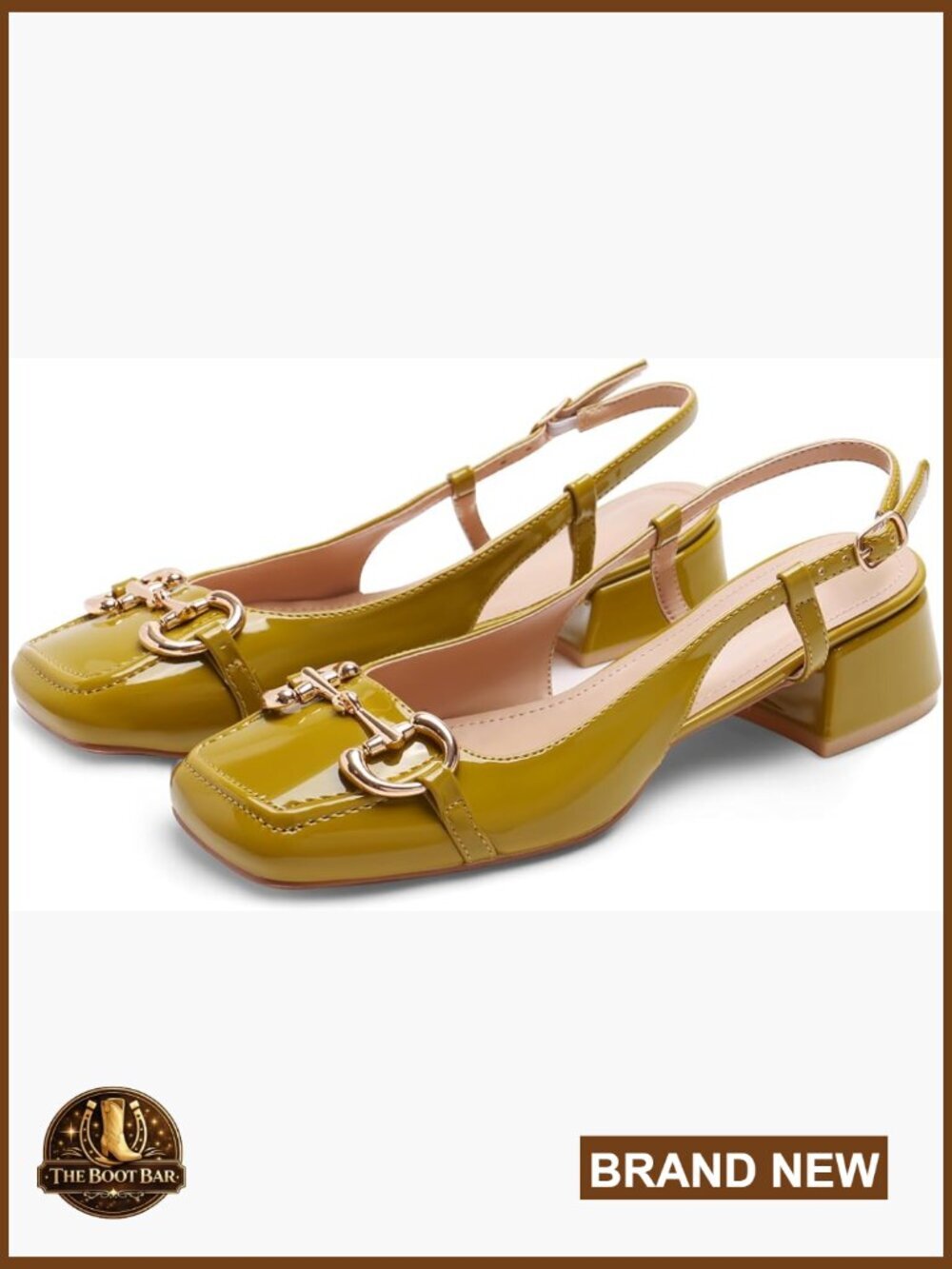 Square Toe Slingback Mary Jane Heels Low Chunky Block Pumps Wedding Party